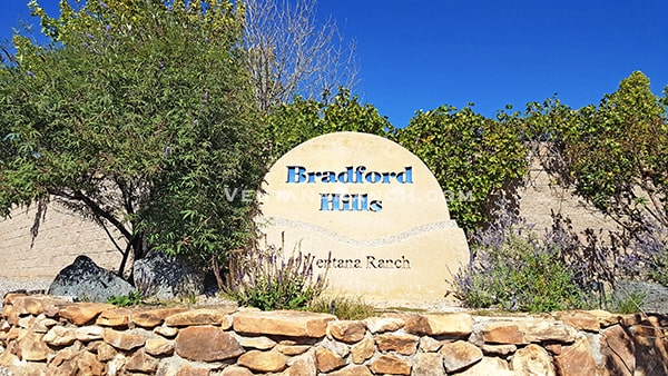 Bradford Hills neighborhood entrance