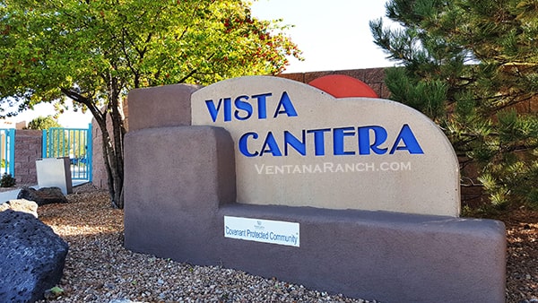 Vista Cantera Neighborhood Entrance